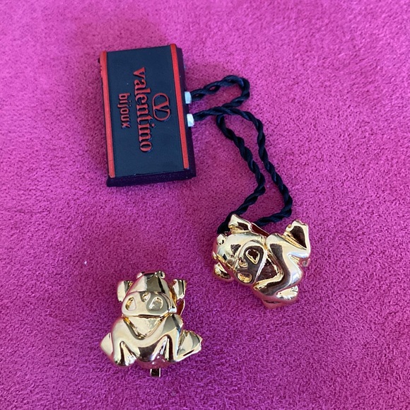 Vintage Valentino Frog Earrings ✨firm price✨ - Picture 2 of 5